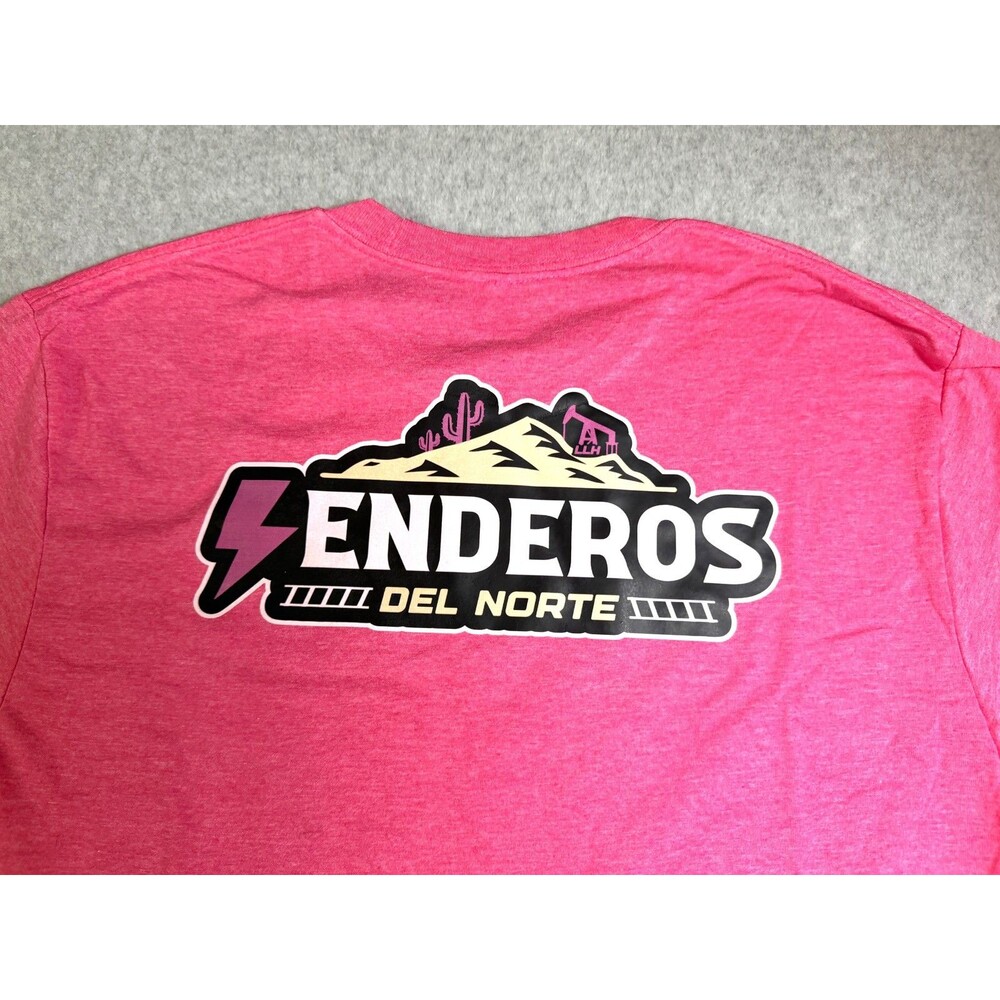Senderos Del Norte Graphic T-Shirt Women's Large Pink Heather Desert Mountains